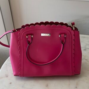 Kate Spade Fuchsia Scalloped Satchel